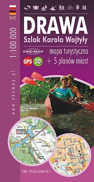 DRAWA MAPA SZLAK KAROLA WOJTYŁY | GPS | 3D LAMINAT