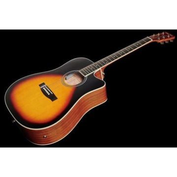 Электронная акустическая гитара Harley Benton D-120CE VS