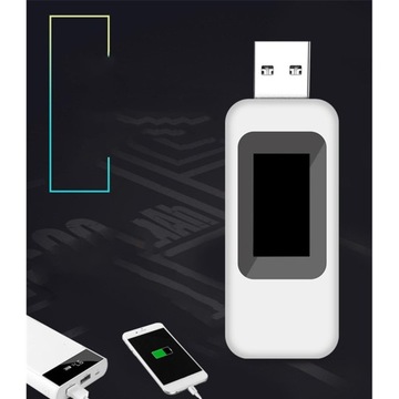 10 в 1 USB-измеритель мощности типа C, USB-тестер, USB-вольтметр, 4 источника питания 30 В, белый цвет