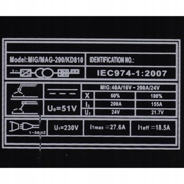 ИНВЕРТОРНЫЙ СВАРОЧНЫЙ АППАРАТ MIGOMAT 200А MIG/MAG 230В
