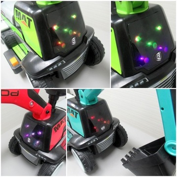 KOPARKA ELEKTRYCZNA NA AKUMULATOR MUZYKA ŚWIATŁA