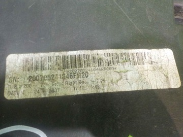 DODGE NITRO 08R 5D ZVEDÁK OKNO PRAVÝ PŘEDNÍ