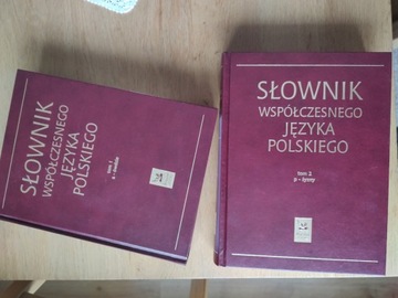 SŁOWNIK WSPÓŁCZESNEGO JĘZYKA POLSKIEGO TOM 1 i 2 (jak nowe)