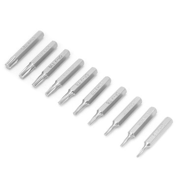Zestaw bitów gwiazdowych 4mm 10 sztuk T3-T20