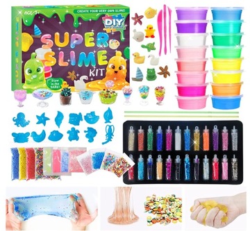 SUPER SLIME GLUT ŚWIECĄCY W CIEMNOŚCI DIY PREZENT