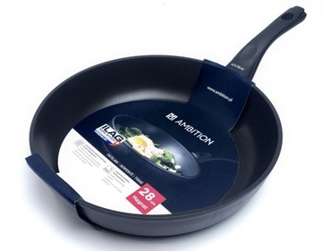 PATELNIA AMBITION MAGNAT 28CM GRUBA SOLIDNA INDUKCJA POWŁOKA ILAG PREMIUM
