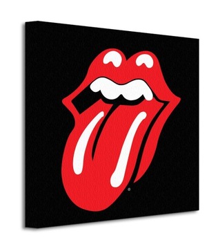 Rolling Stones Logo Zespołu Obraz płótno 40x40 cm