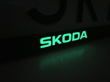 Рамка номерного знака Skoda / 2 шт.
