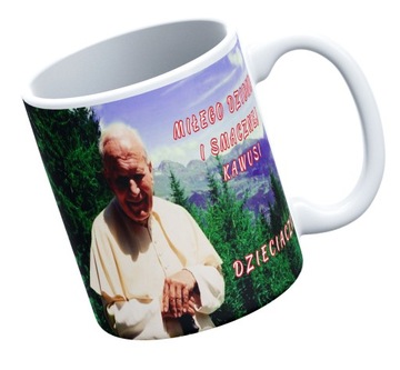 KUBEK BIAŁY FULLPRINT IMP-SMACZNEJ KAWUSI 09