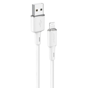 Kabel ACEFAST USB A do Apple Lightning 8-pin MFi 2,4A silicone 1,2m biały