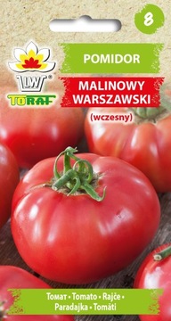 POMIDOR GRUNTOWY MALINOWY WARSZAWSKI WCZESNY BARDZO PLENNY NASIONA 0,5G