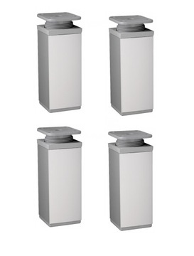 NOGA NÓŻKA MEBLOWA ALUMINIUM - 60MM D-861 x4 szt