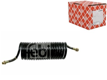 PRZEWÓD SPIRALNY PNEUMATYCZNY FEBI TRUCK 05448 CZARNY M18 M16 DŁ 4M