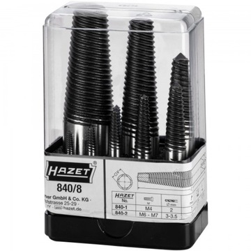 Экстракторы Hazet для сломанных винтов M3-M45 Premium