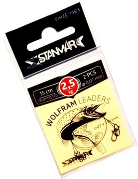 PRZYPON WOLFRAMOWY 15cm - 2,5kg STAN-MAR 2szt.