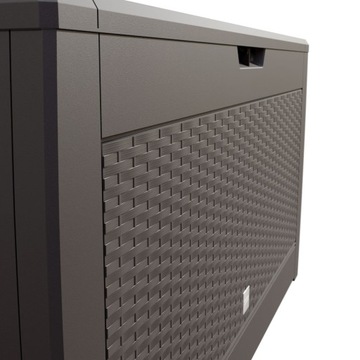 Садовый ящик, багажник, место для подушек, пластик, 310л, коричневый