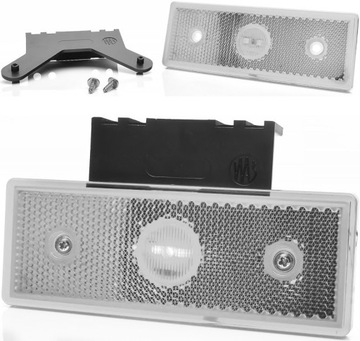 LAMPA PRZEDNIA OBRYSOWA LED OBRYSÓWKA BIAŁA WAŚ