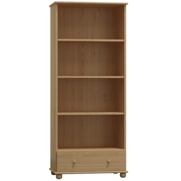 REGAL DREWNIANY BIBLIOTECZKA SOSNOWA NA KSIĄŻKI