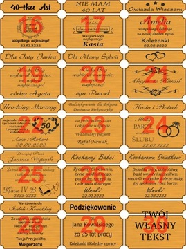 ПОДАРОК ​​С ГРАВИРОВКОЙ НА ДНИ РОЖДЕНИЯ 5, 18, 30, 40, 50, 60, 70 ЛЕТ.