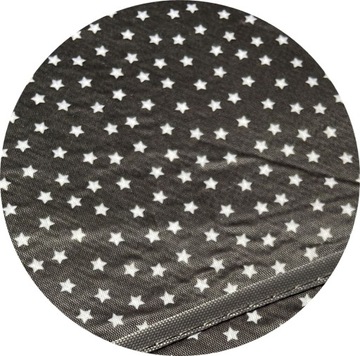 LIVARNO | OBRUS KOŁO 160CM W DROBNE GWIAZDKI