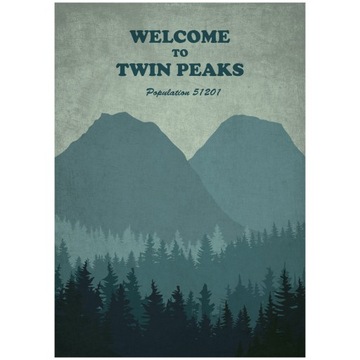 Plakat Twin Peaks Art Poster Serial TV