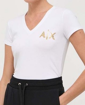 Armani Exchange t-shirt 6RYT55 YJDTZ 1000 Kolor biały Rozmiar L