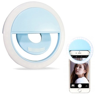 LAMPA SELFIE PIERŚCIENIOWA LED UCHWYT NA TELEFON
