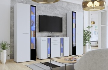 Секция Витрина Комод Шкаф CUBE XL, дуб