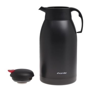 КОНФЕРЕНЦИОННЫЙ ТЕРМОС, TIGHT стальной кофейник, ЧЕРНАЯ КАМИЛЛА 2,5л