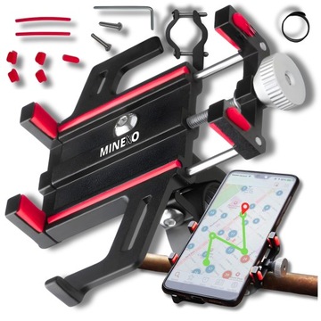 ПРОЧНЫЙ АЛЮМИНИЕВЫЙ ДЕРЖАТЕЛЬ ДЛЯ ТЕЛЕФОНА, МОТОЦИКЛА, РУЛЯ, СКУТЕРА