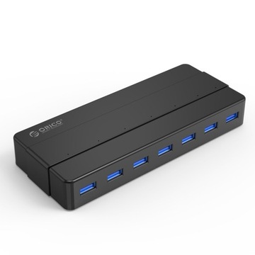 ORICO ADAPTER HUB 7X PORTÓW USB 3.0 DO 5 GBPS CHIP VIA 12V WSKAŹNIK LED