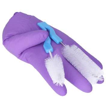 Набор ершиков для мытья бутылочек и сосок СИНИЙ, набор 2 шт.