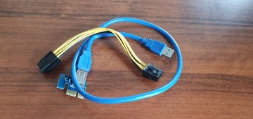 USB3.0 PCI-E PCI переходной кабель 1x-16x 6-контактный SATA 008C