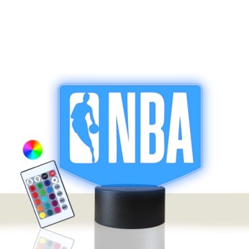 Lampka Stołowa Nocna 3D LED NBA Koszykówka Michael Jordan Na Prezent Pilot