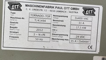 Узкооблицовочный станок OTT TORNADO TOP