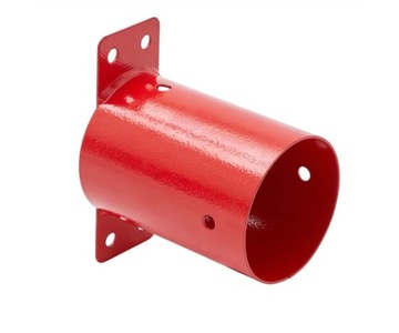 Łącznik ścienny okrągły 100 mm czerwony