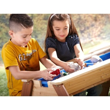 Стол для пикника AXI, скамейка и зонтик с контейнерами