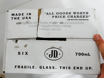 Jack Daniels бутылки 700 мл пустые