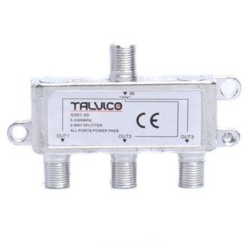 SPLITER TV F 1/3 HQ ROZGAŁĘŹNIK ANTENOWY ADAPTER