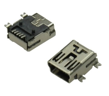 GNIAZDO USB ZŁĄCZE MONTAZ SMD TYP MINI B 5-PIN FV
