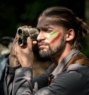 DALMIERZ LASEROWY LORNETKA GOLFOWA LUNETA MYŚLIWSKA POLOWANIA ETUI 7x ZOOM