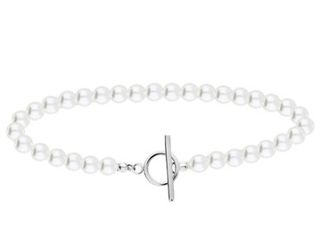NASZYJNIK Z PEREŁKAMI ZAPIĘCIE OKRĄGŁE CHOKER 925
