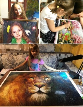 Haft diamentowy mozaika 5D diamond painting PAPUGI