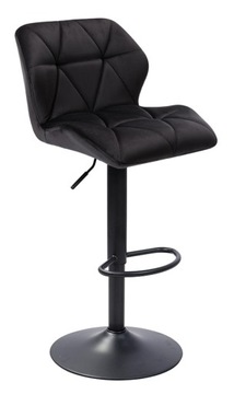HOKER VELVET Czarny do KUCHNI aksamit N62 do SALONU Welur Furnitex