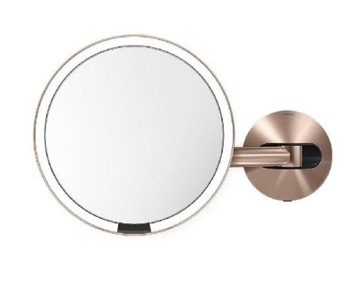 Lustro ścienne sensorowe - różowe złoto / simplehuman