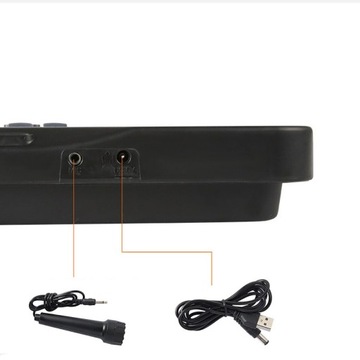 ELEKTRONICZNE CYFROWY INSTRUMENT MUZYCZNY FORTEPIAN Z MIKROFONEM, PREZENT