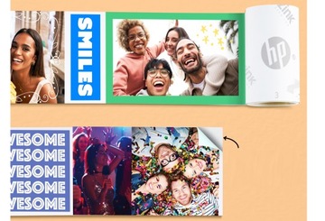 Цветной Bluetooth-принтер HP Sprocket Panorama для фотоэтикеток и наклеек