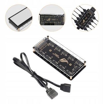 3-контактный светодиодный концентратор ARGB Center с подсветкой RGB