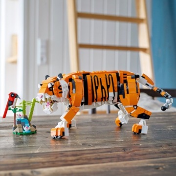 LEGO Creator 3 в 1 31129 Величественный тигр + подарочный пакет