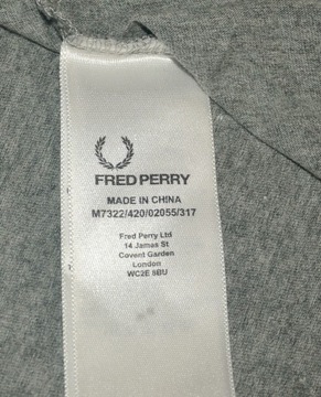 Fred Perry T-Shirt Koszulka Bawełna BDB Ładny M
